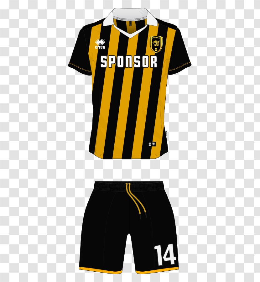 Al-Ittihad Club Sports Fan Jersey Saudi Professional League Kit Football - Cheerleading Uniforms Transparent PNG