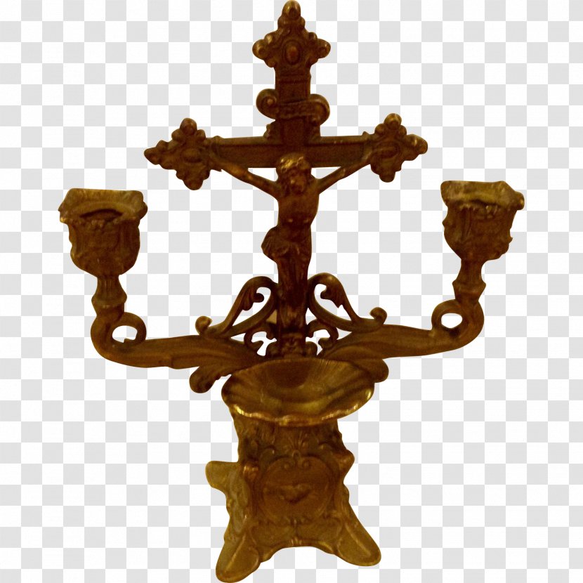 Crucifix Christian Cross Holy Water Font Candlestick - HOLY WEEK Transparent PNG