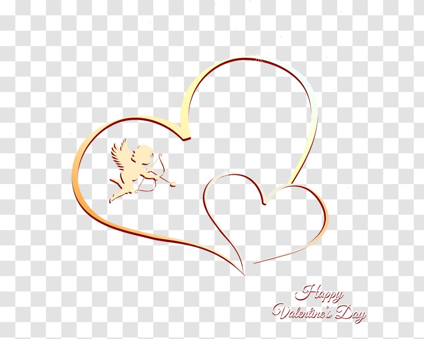 Heart Clip Art - Silhouette - Cupid Love Vector Transparent PNG