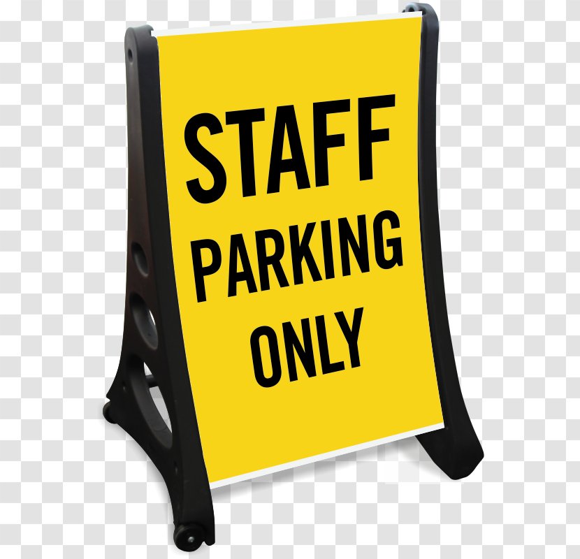 Signage Car Park Parking Traffic Sign - Road - Staff Only Transparent PNG
