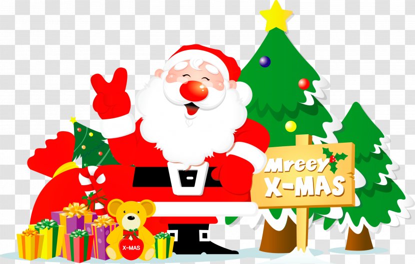 Santa Claus - Christmas - Decoration Eve Transparent PNG