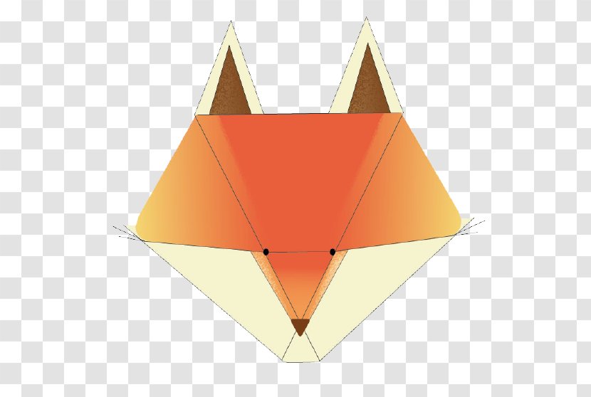 Origami Paper Triangle - Craft - Mr Fox Transparent PNG