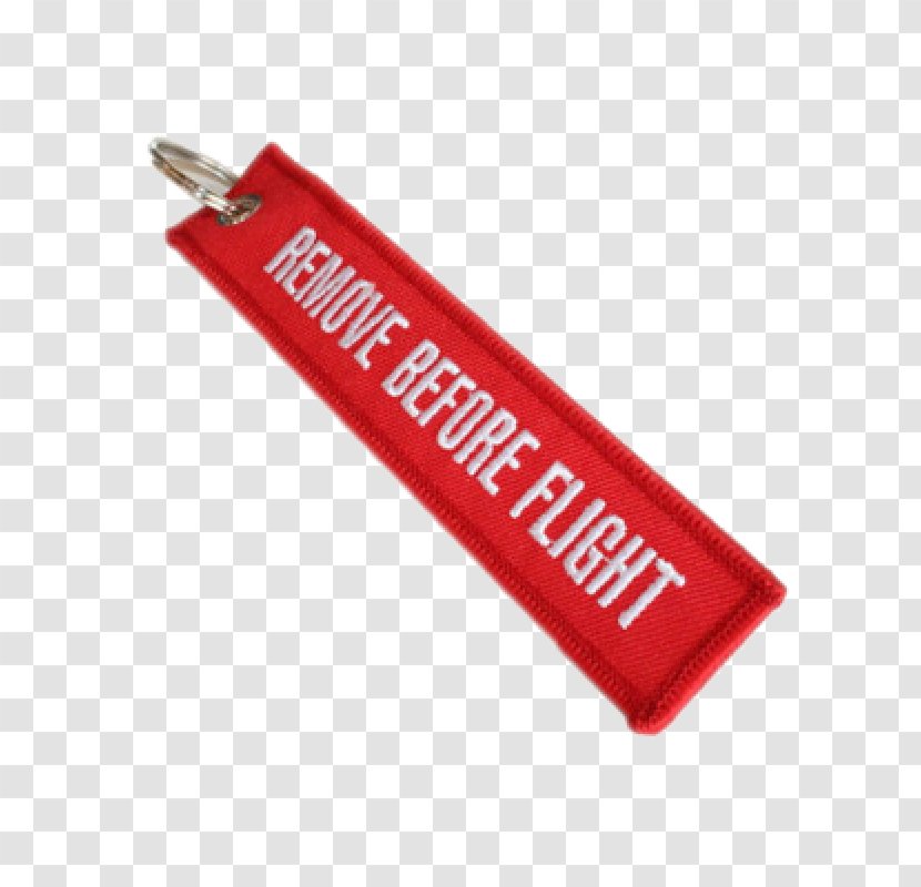 Remove Before Flight Key Chains Woven Fabric Textile Bag Tag - Promotional Merchandise Transparent PNG