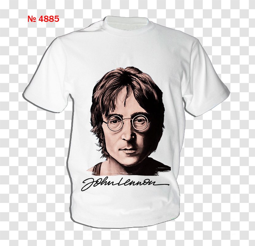 John Lennon T-shirt Imagine Sleeve Font - Vision Care Transparent PNG