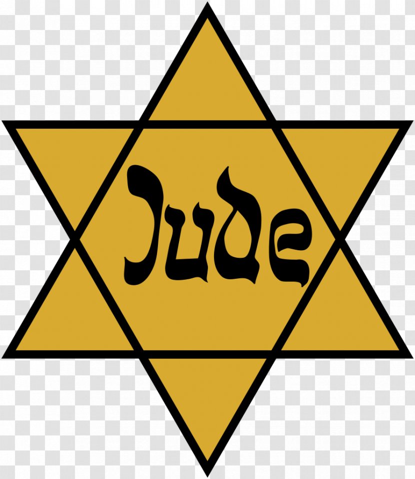 The Holocaust Star Of David Yellow Badge Jewish People Judaism Transparent PNG