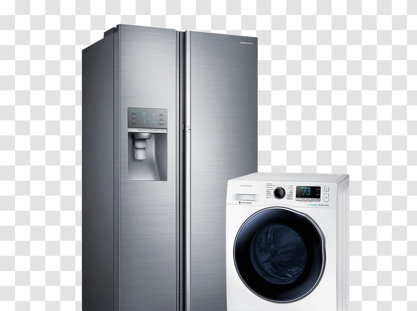 Refrigerator Samsung Food Auto-defrost Home Appliance - Washing Machine - Appliances Transparent PNG