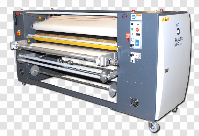 Machine Heat Press Printing Digital Textile - Apparel And Dyeing Transparent PNG