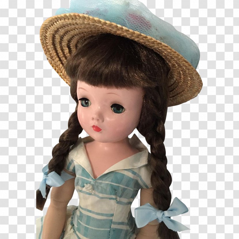 Doll Brown Hair Figurine Hat Transparent PNG