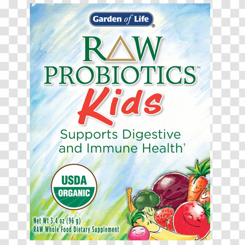 Organic Food Probiotic Vegetarian Cuisine Raw Foodism Dietary Supplement - Digestion - Child Transparent PNG