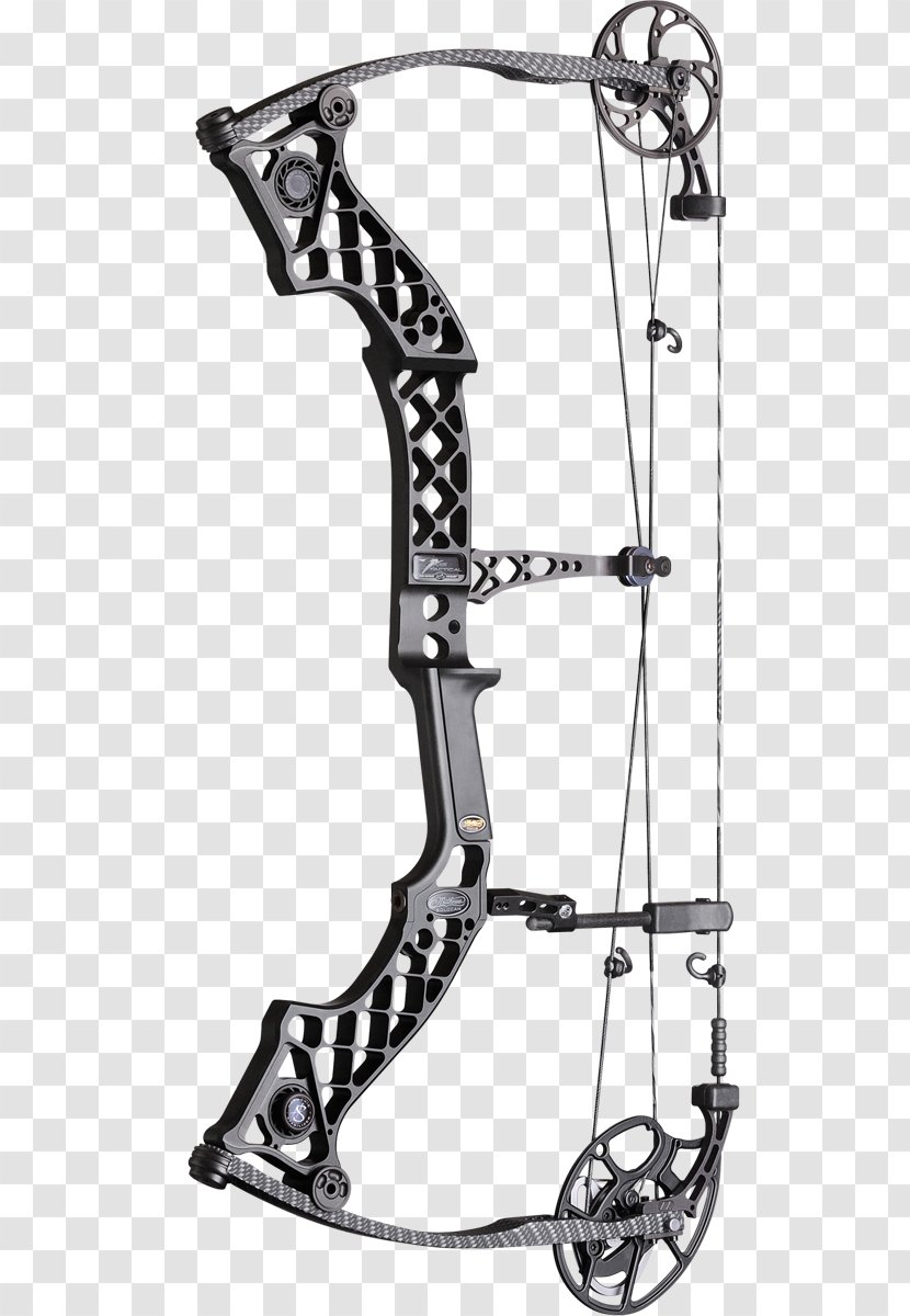 Bow And Arrow Compound Bows Bowhunting Archery - Black White - Ygritte Transparent PNG