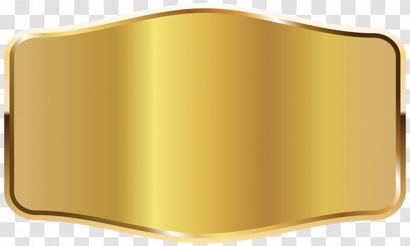 Rectangle Product Yellow - Ribbon - Gold Label Clipart Picture Transparent PNG