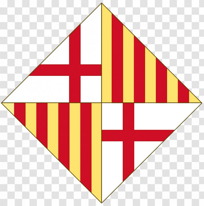 County Of Barcelona Coat Arms The Crown Aragon - Area - Spain Transparent PNG