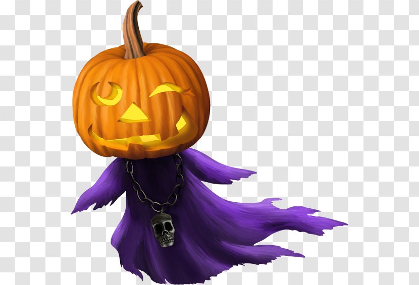Jack-o'-lantern Pumpkin Halloween Calabaza Woman - Cartoon Transparent PNG