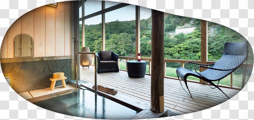 鷹の巣温泉 吊橋と離れの宿 鷹の巣館 Onsen Ryokan シキノサトキクヤ 秘湯 - Window - Hotel Bathroom Transparent PNG