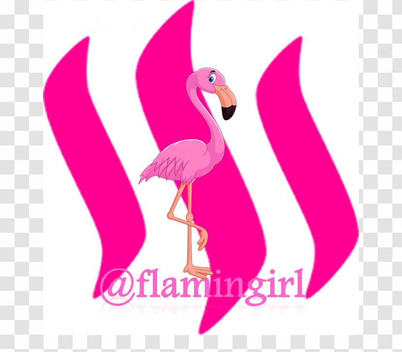 Beak Water Bird Illustration Logo - Magenta - Flamingo Inflatable Transparent PNG