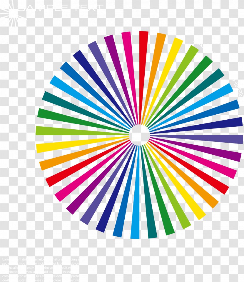 Optical Illusion Drawing Op Art - Vector Rainbow Transparent PNG