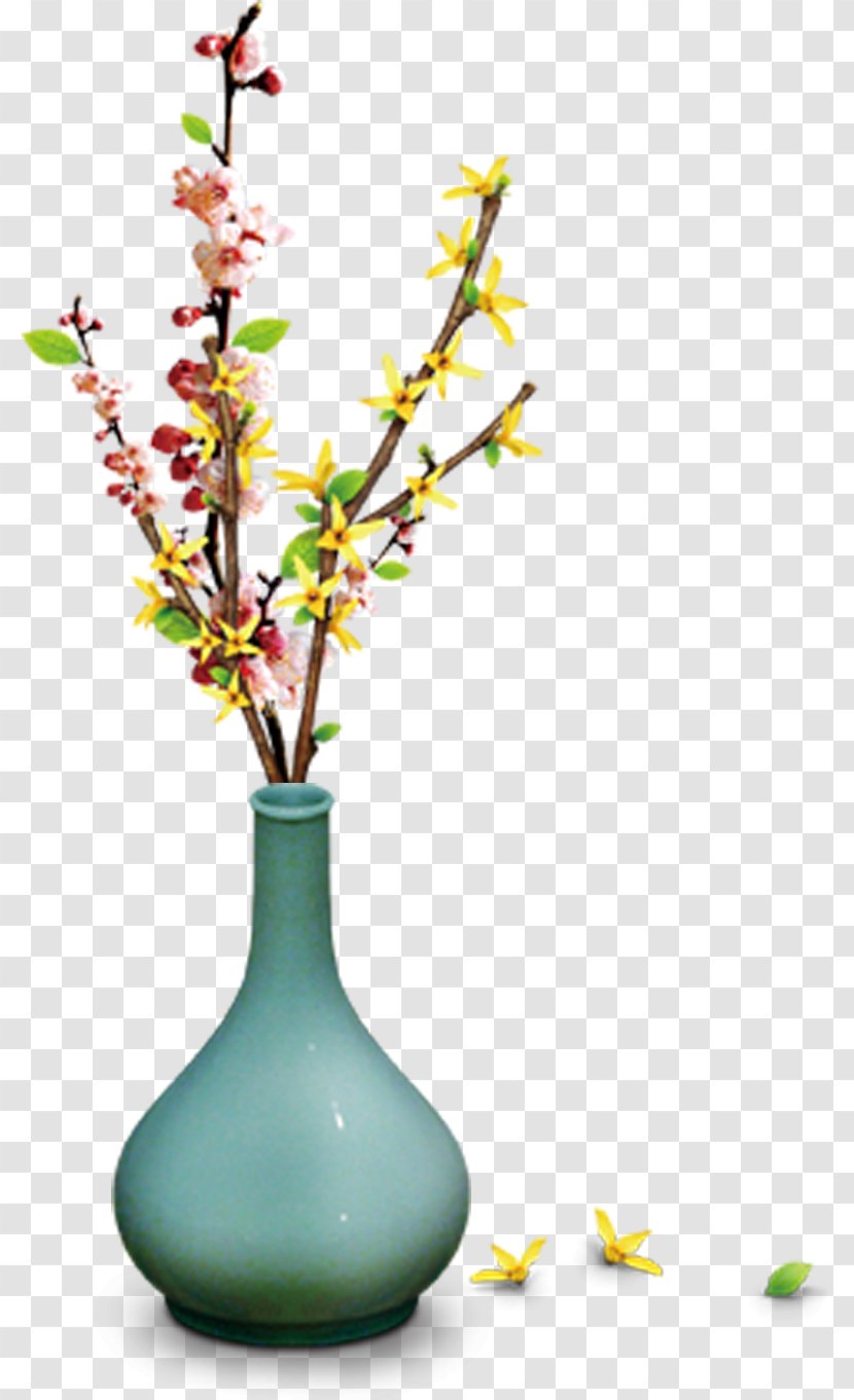 Vase Download - Branch - Corporate Culture Decorative Of Fresh Material Transparent PNG