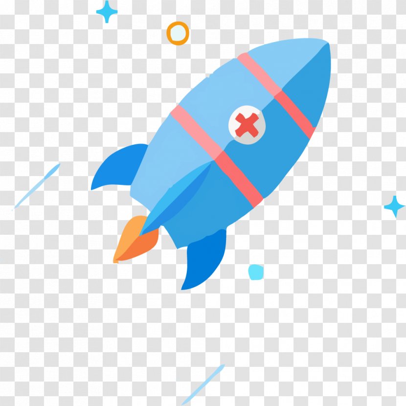 Rocket Blue Computer File - Diagram - Rose Transparent PNG