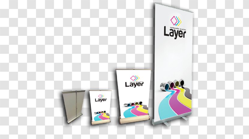 Brand Banner Logo Technology - Roll Up Banners Transparent PNG
