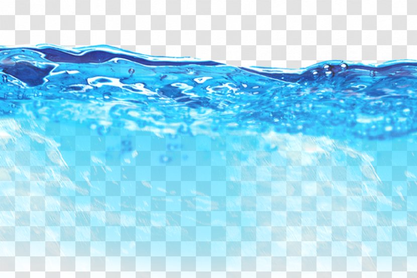 Seawater Drop Blue - Turquoise - Water Transparent PNG