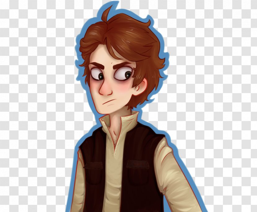 Thumb Homo Sapiens Human Behavior Brown Hair - Cartoon - Han Solo Transparent PNG