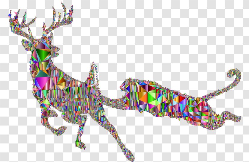 Reindeer Lion Image Clip Art - Hat - Mesh Illustration Transparent PNG