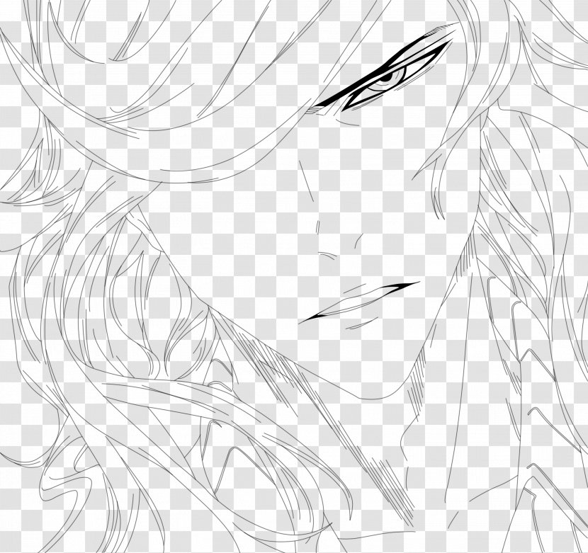 Drawing Line Art Eye Human Hair Color Sketch - Silhouette - Noblesse Transparent PNG
