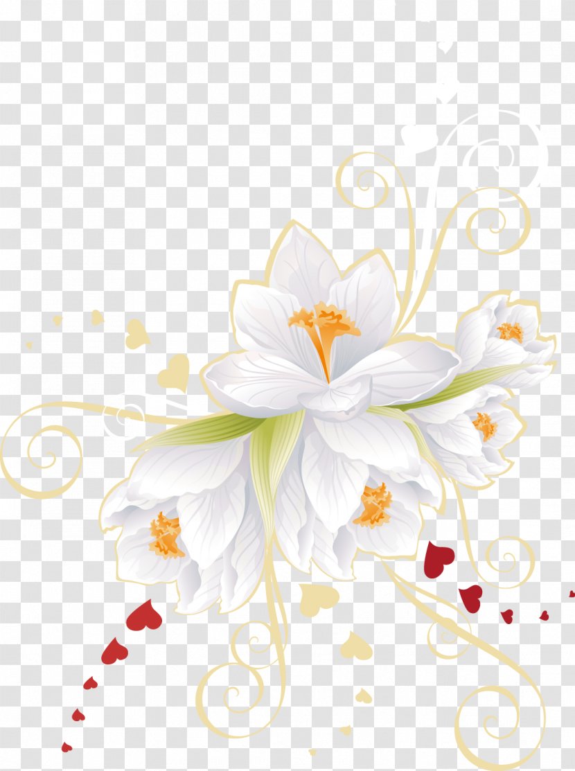 Flower Euclidean Vector Clip Art - White Flowers Transparent PNG