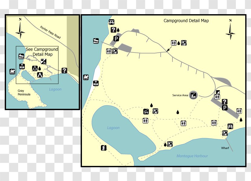 Montague Harbour Marine Provincial Park Campsite - Text Transparent PNG