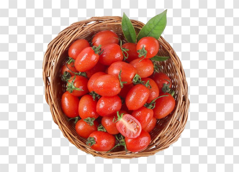 Plum Tomato Cherry Bush Auglis Vegetable - Vegetarian Food Transparent PNG