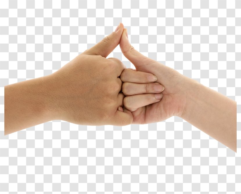 Finger Hand Pinky Swear Gesture - Gestures Of Men And Women Transparent PNG