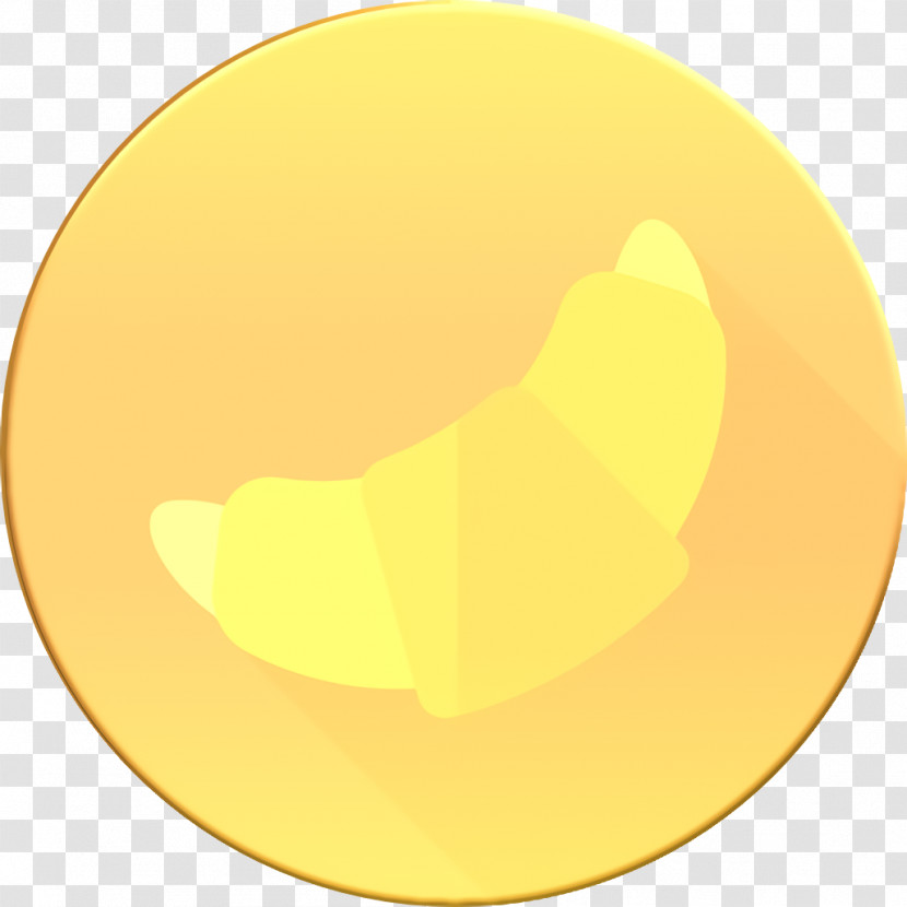 Circle Color Food Icon Croissant Icon Transparent PNG