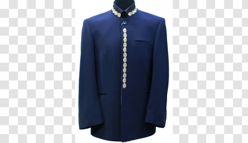 Cobalt Blue Sleeve - Shirt - Mandarin Collar Transparent PNG