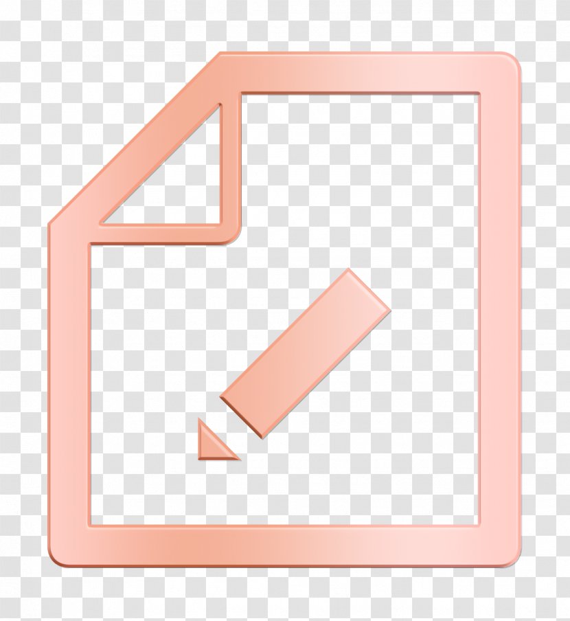 Document Icon Edit File - Material Property - Paper Product Rectangle Transparent PNG