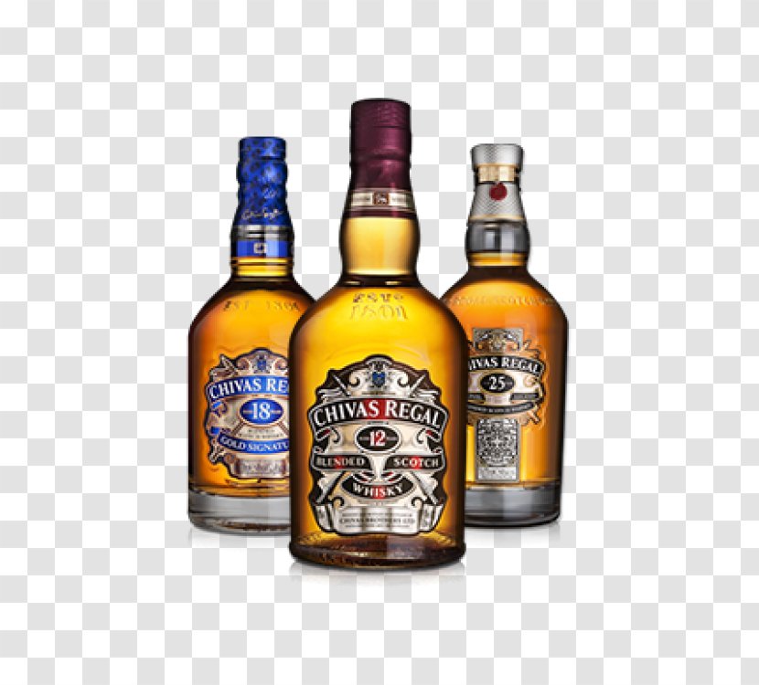 Chivas Regal Scotch Whisky Blended Whiskey Single Malt - Alcohol - Bottle Transparent PNG