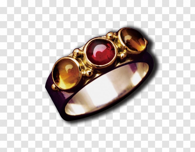 Ring Gemstone Amber - Ruby - Rings Transparent PNG