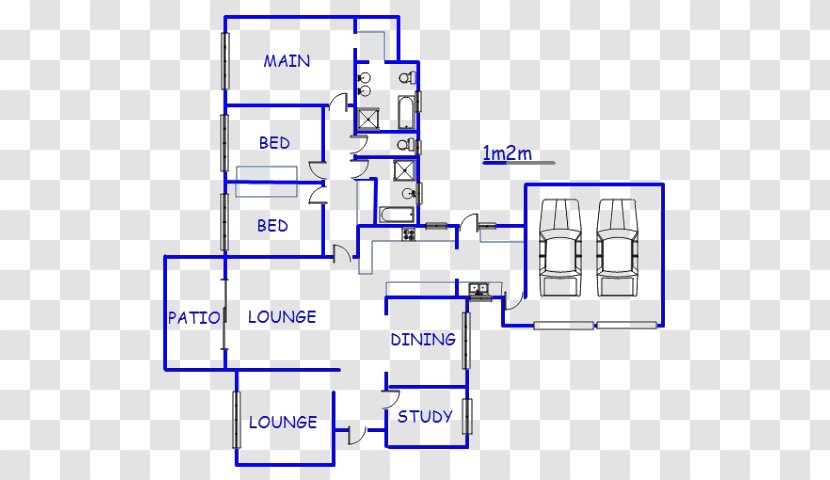 Floor Plan Line - Rectangle - Park Transparent PNG