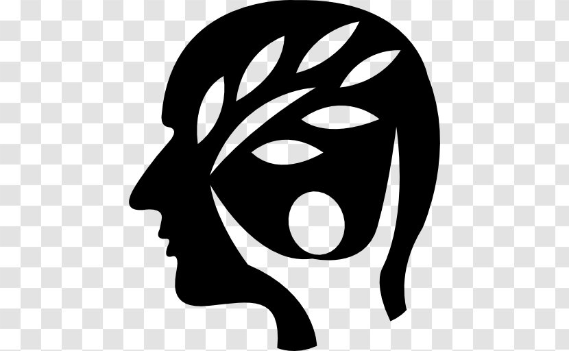 Nature Head Symbol - Monochrome Photography Transparent PNG