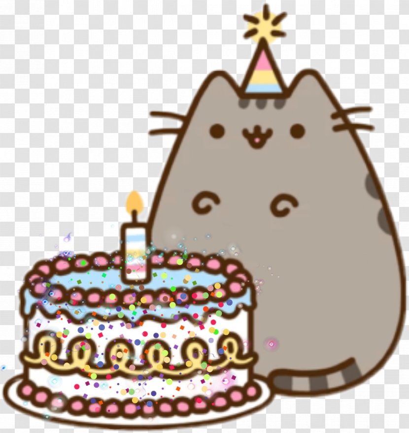 Birthday Cake Cat Pusheen Happy To You Transparent PNG