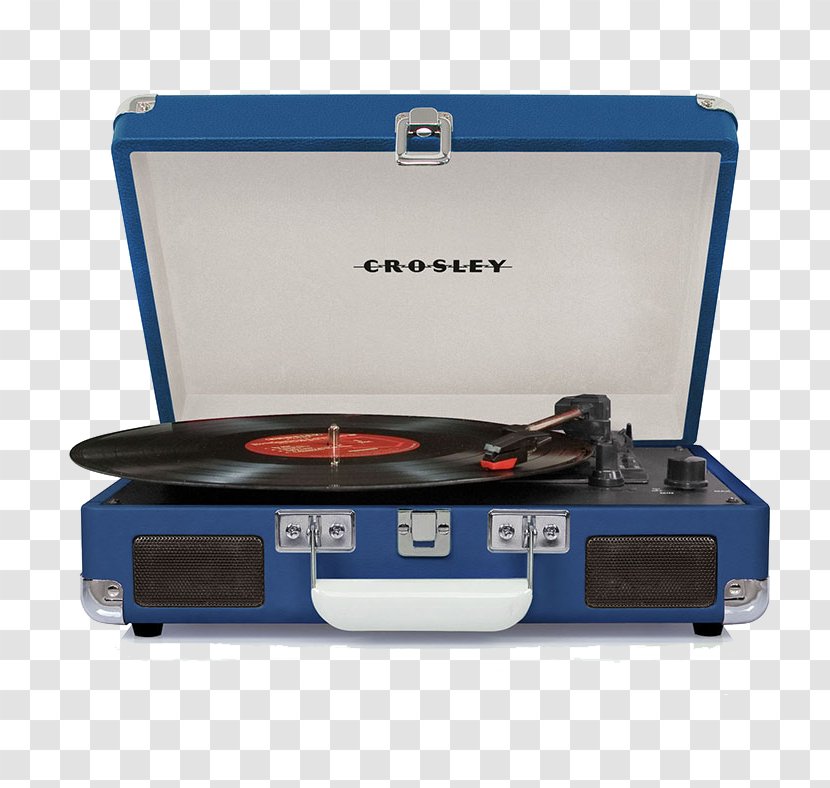 Phonograph Record Crosley Cruiser CR8005A CR8005A-TU Turntable Turquoise Vinyl Portable Player - Electronics Transparent PNG