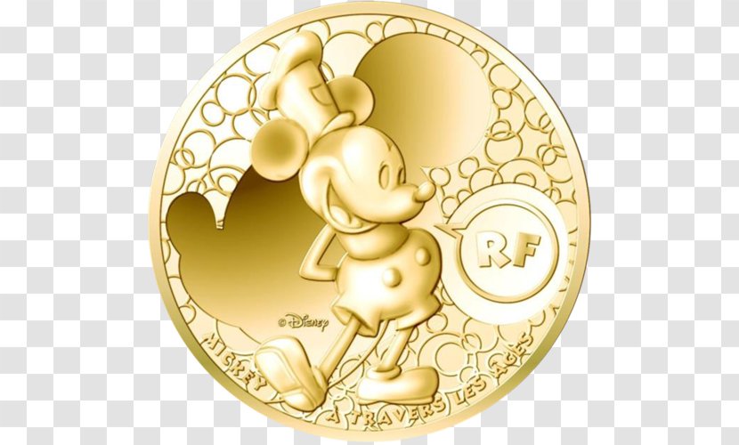 Coin Mickey Mouse Monnaie De Paris 200 Euro Note - 10 Transparent PNG
