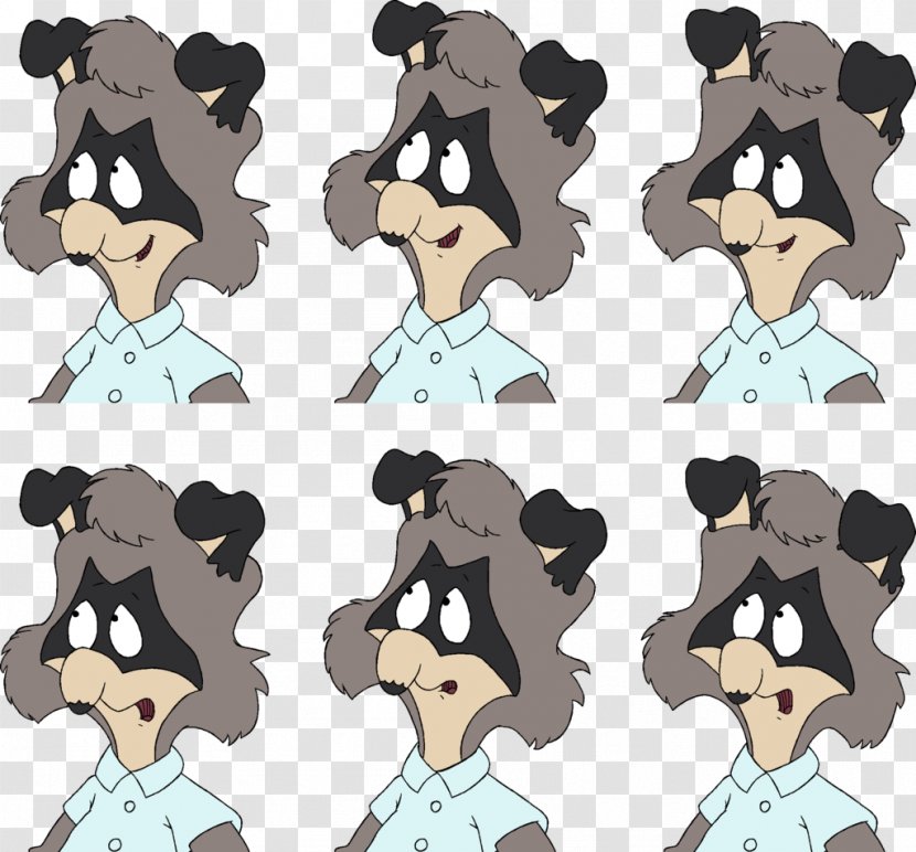 Raccoon Concept Art Model Sheet - Nose Transparent PNG