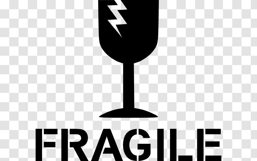 Fragile Symbol Label Clip Art - Text - Stronghold Cliparts Transparent PNG