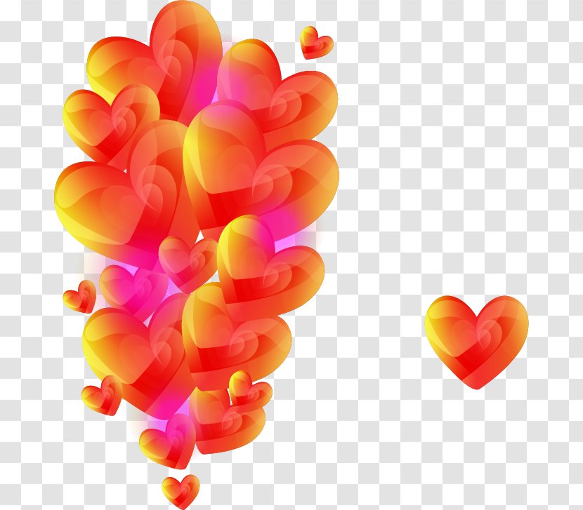 Heart Valentine's Day Romance - Greeting Note Cards - Pretty Hearts Transparent PNG