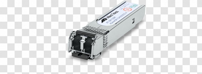 Small Form-factor Pluggable Transceiver 10 Gigabit Ethernet SFP+ Multi-mode Optical Fiber - Media Converter Transparent PNG