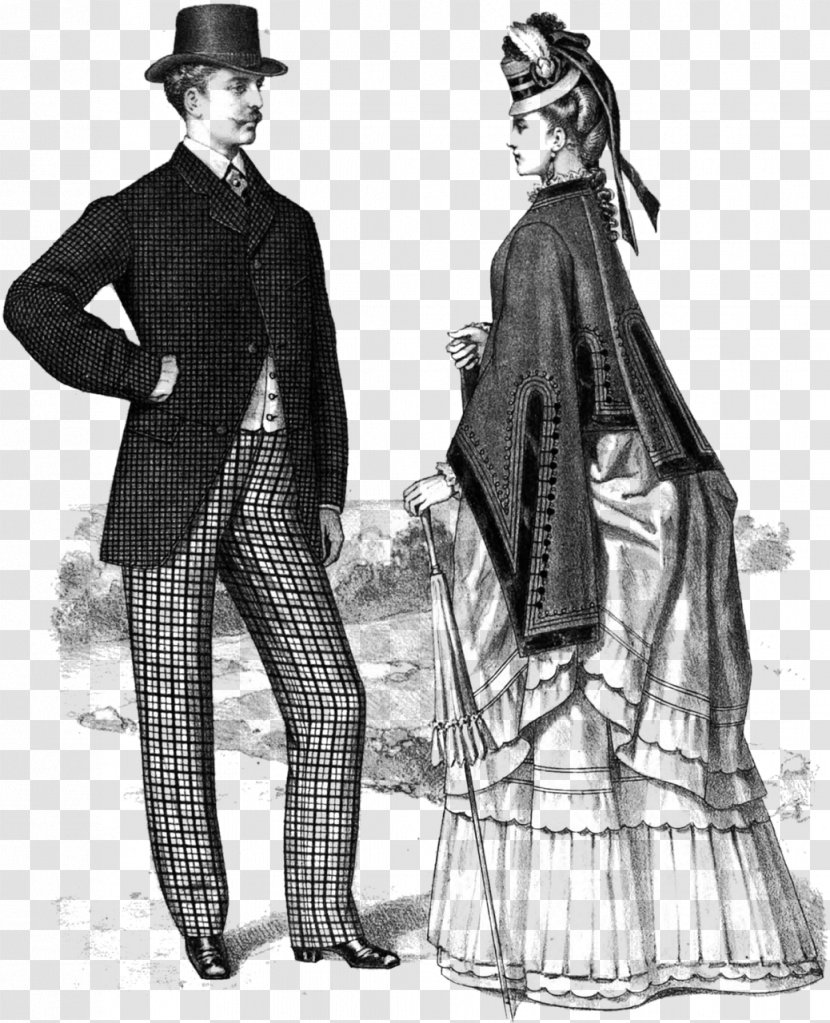 19th Century Male Clothing Clip Art - Suit Transparent PNG