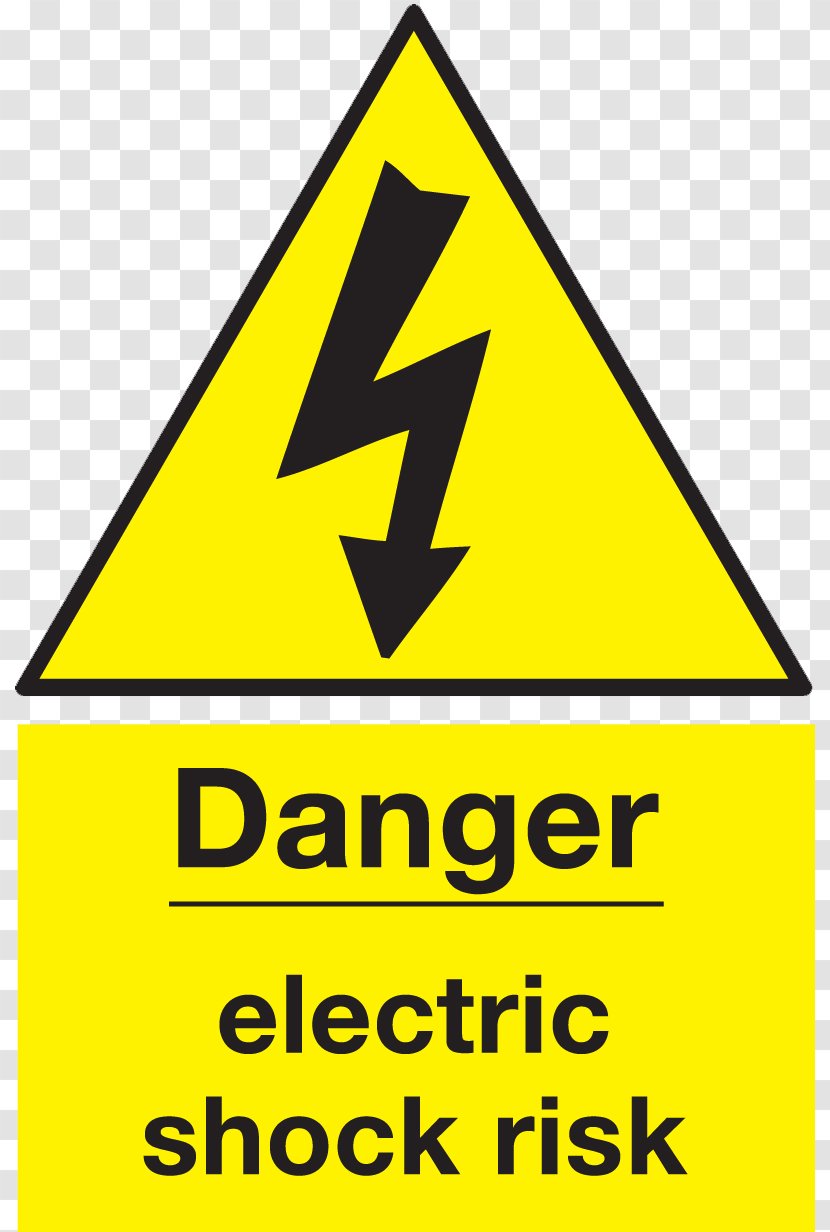 Hazard Risk Electrical Injury Safety Warning Sign - Brand - Electric Shock Transparent PNG