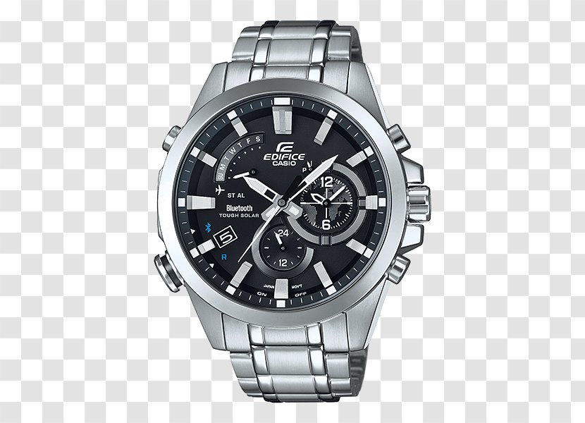 Casio EDIFICE TIME TRAVELLER EQB-501 Watch EQB-500D-1A - Chronograph - Edifice Transparent PNG