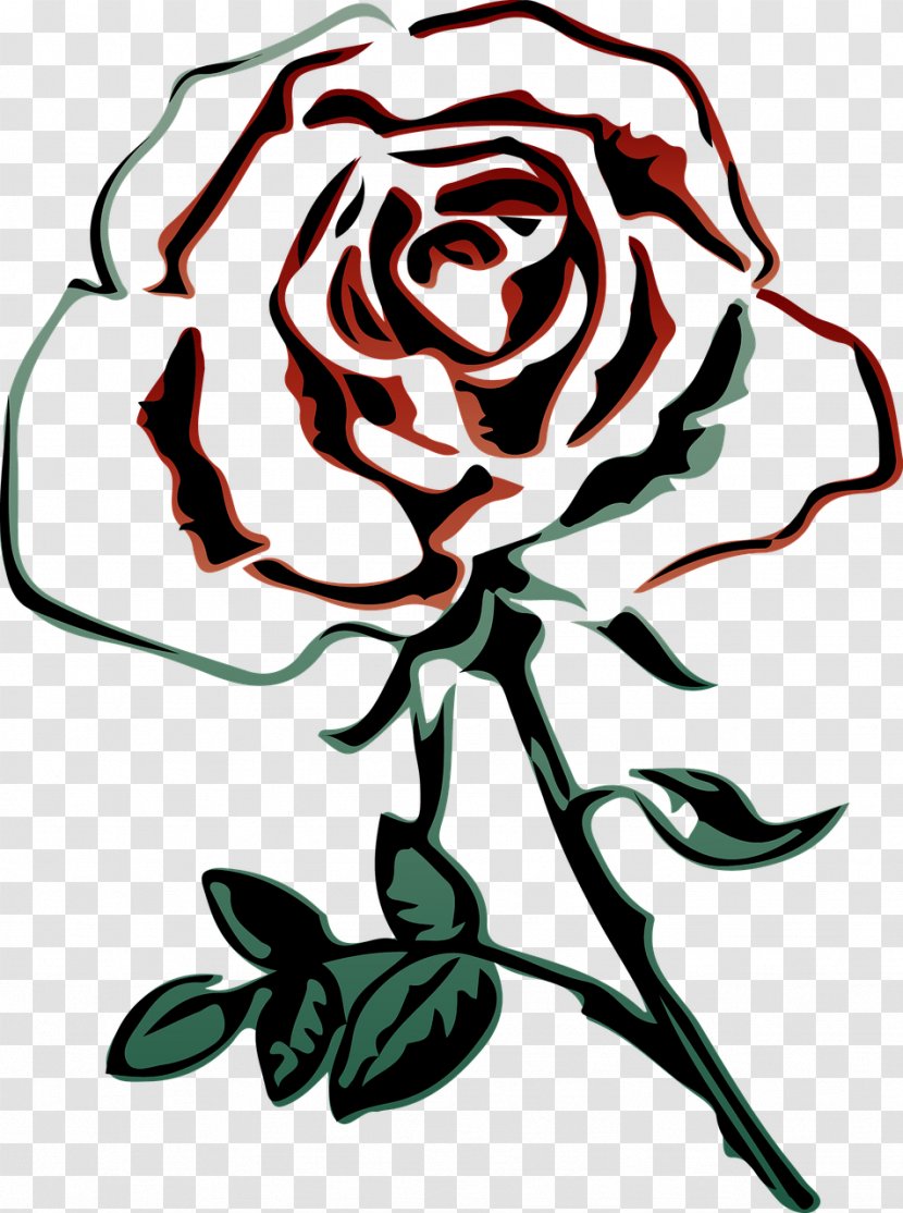 Coloring Book Rose Stock.xchng Image - Petal Transparent PNG