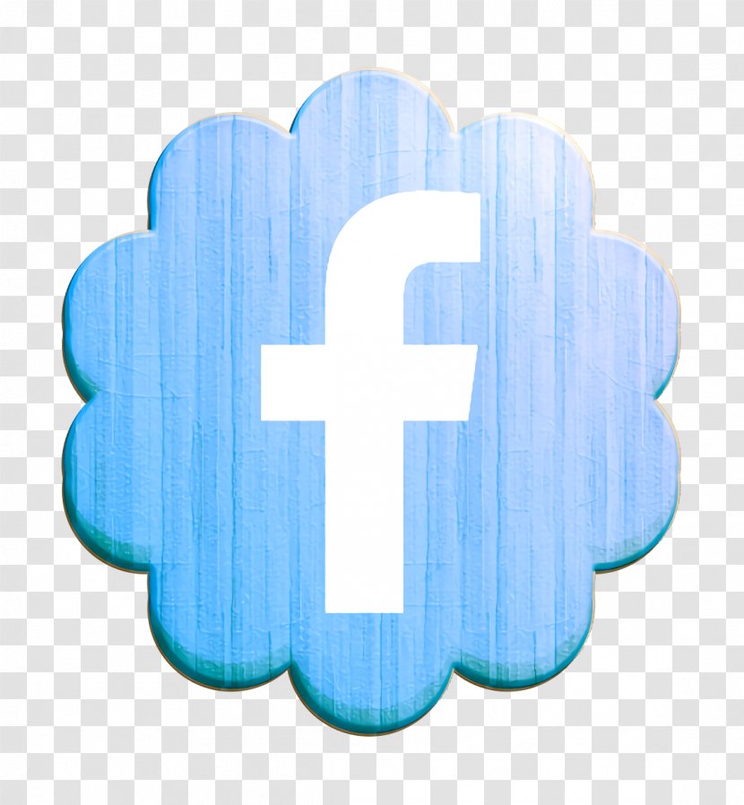 Facebook Icon Flower Media - Social - Electric Blue Logo Transparent PNG